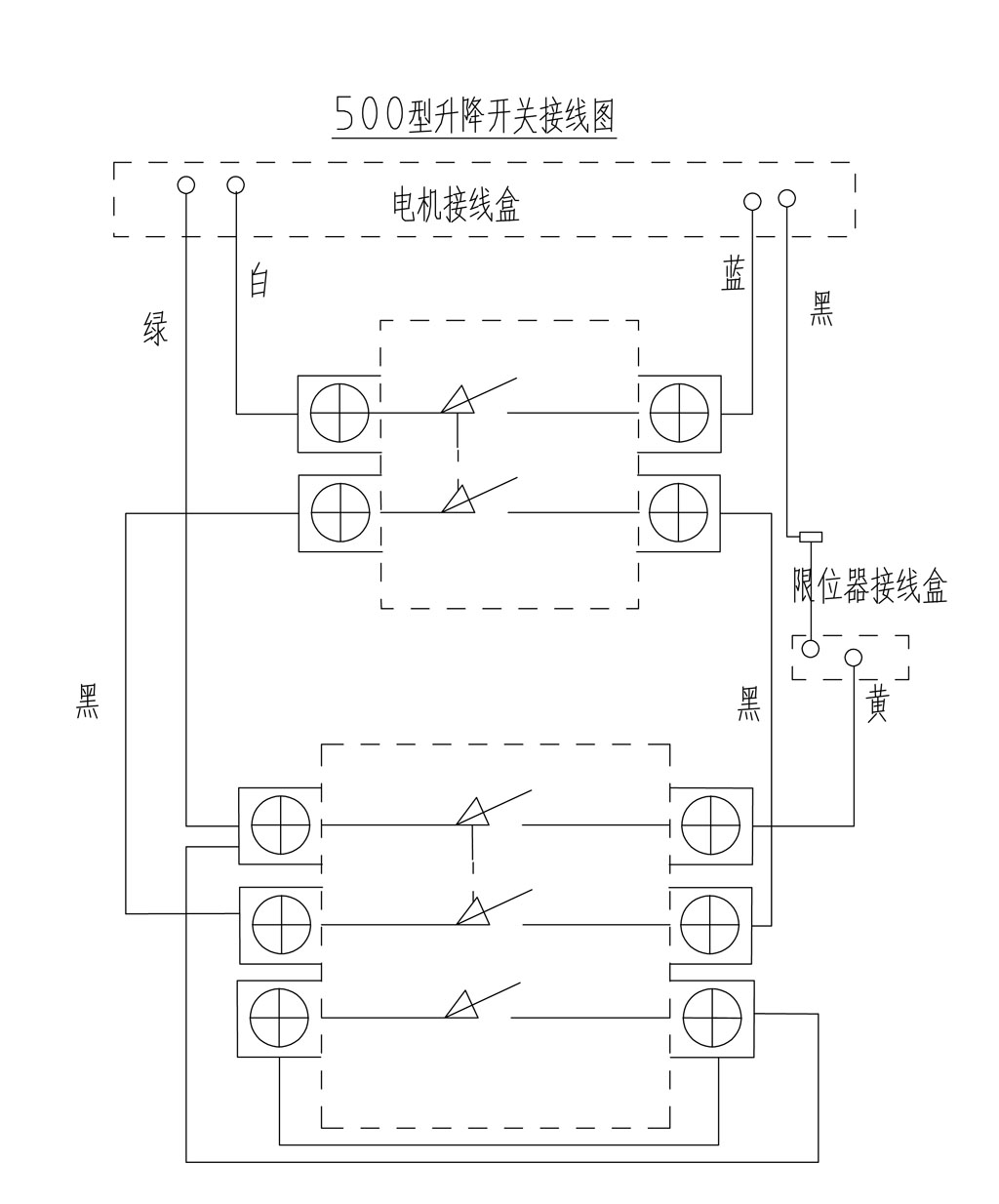 肩包与安全网与电机隔离开关接线图