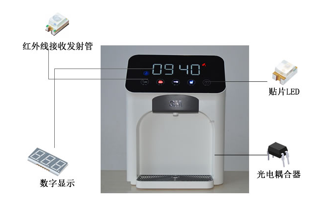 红木与饮水机传感器图