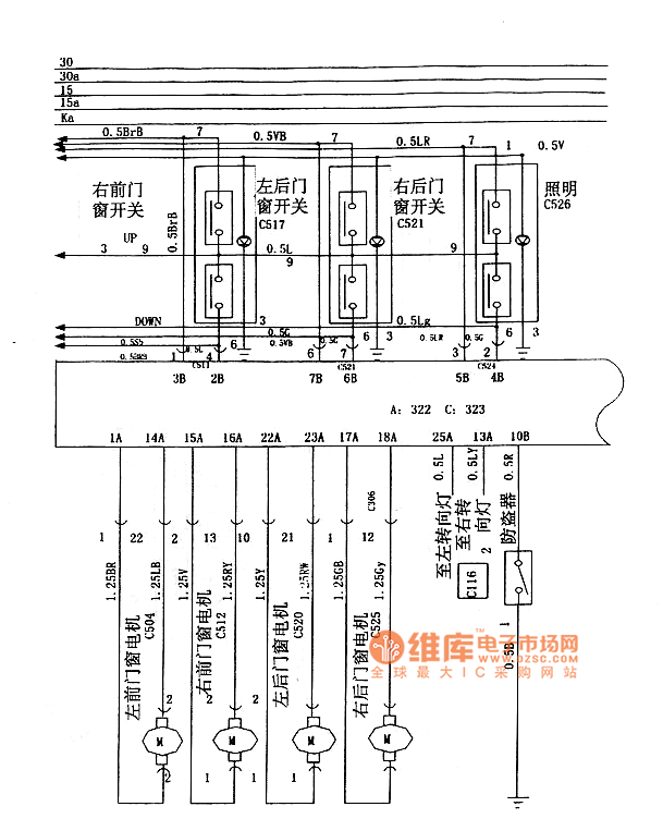 手工艺品与起亚千里马玻璃升降器电路图