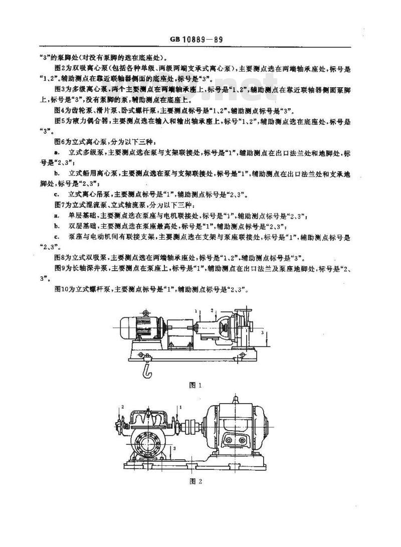 文学类与离心泵测量振动位置