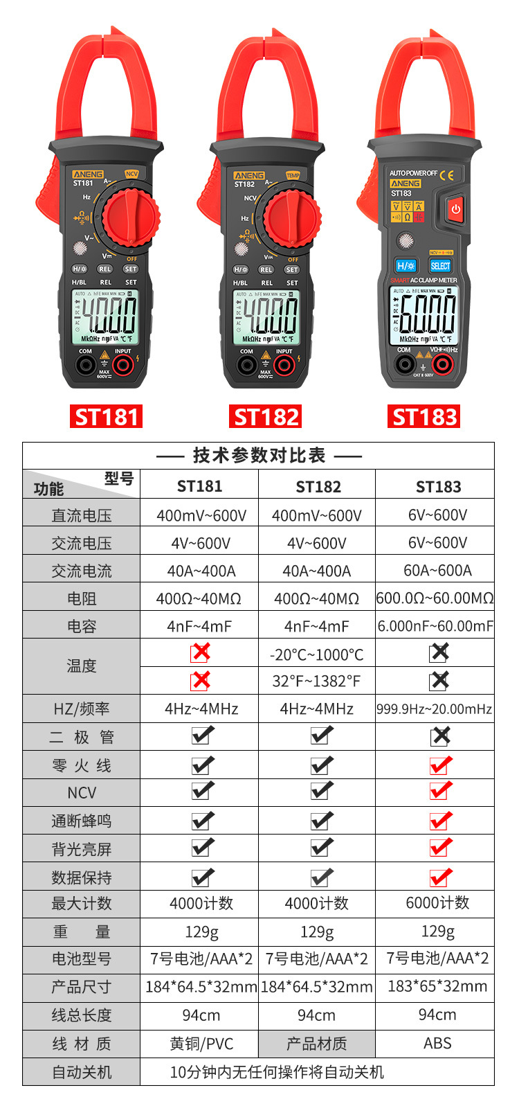 钳型表与金属卡箍的型号