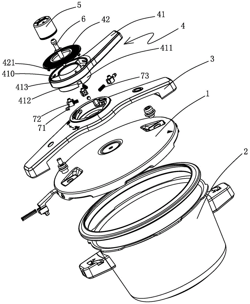 户外、旅游用品其它与防爆压力锅锅盖安装图