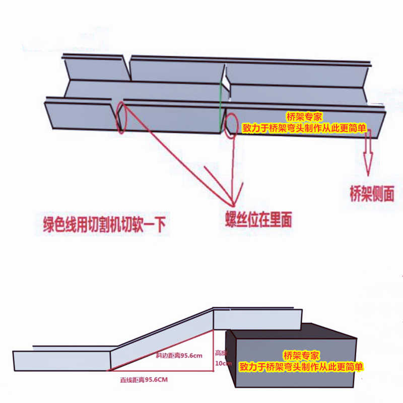 桥架与鱼型梳子缺口