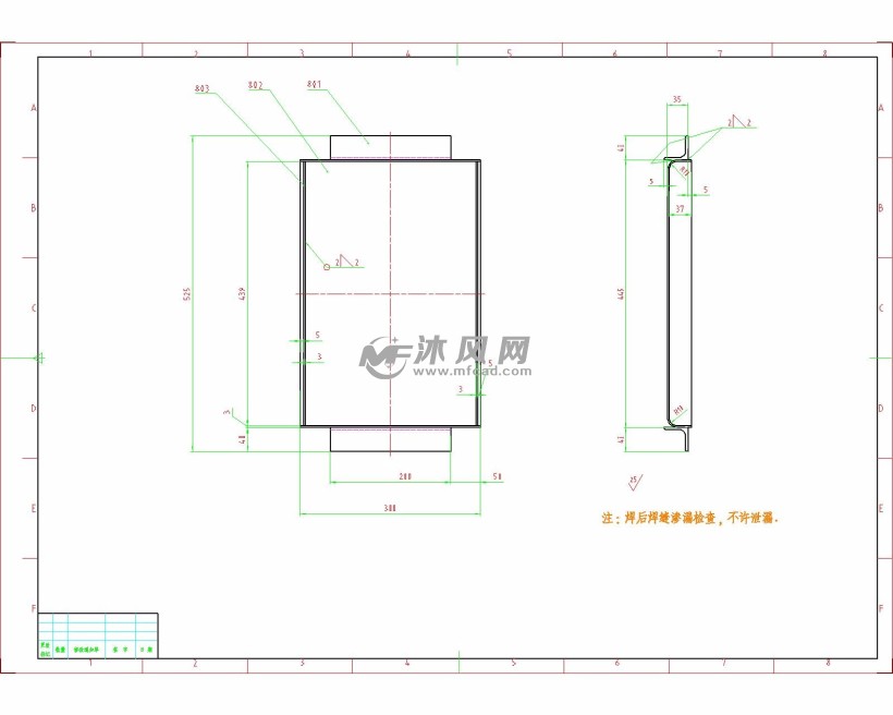 图文类与护罩图纸