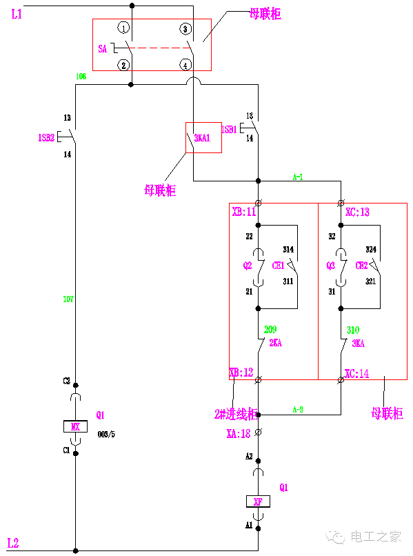 滤芯与高压开关柜联锁机械联锁