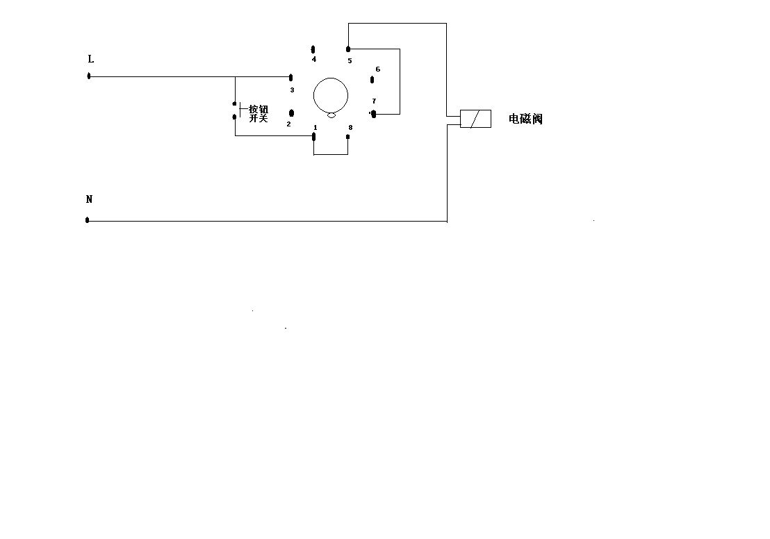 婴儿用品与电磁阀中间继电器时间继电器连接图