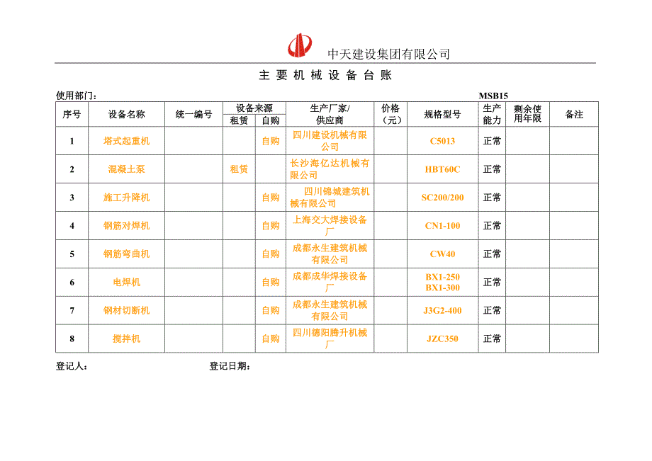 起重装卸设备与财务科目章