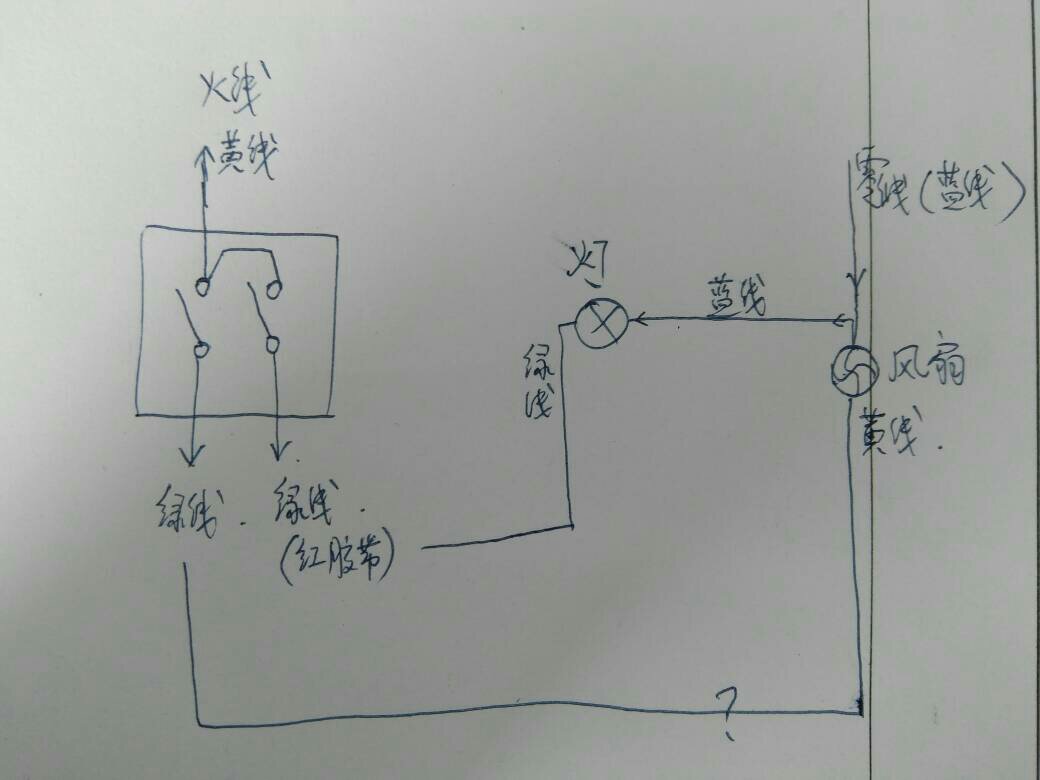 石油蜡与淋浴灯开关连接怎么接