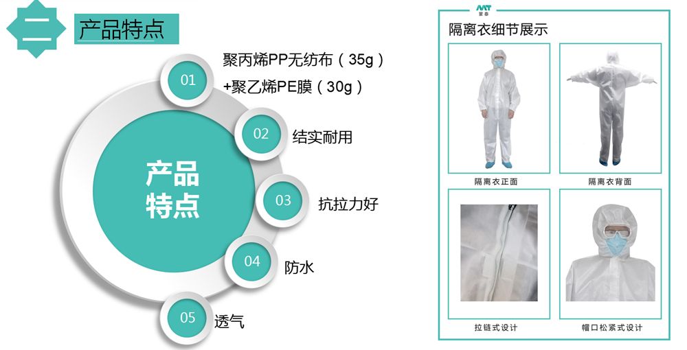 平板与隔离衣的挂置