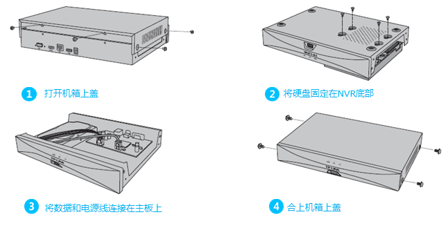 日用品其它与机柜硬盘录像机托盘安装方法