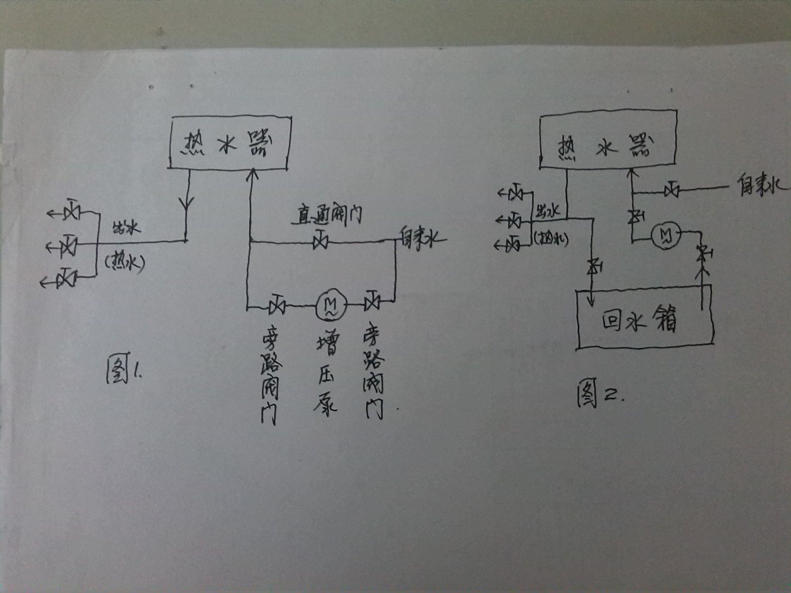 套装与家用净水器与2张电热板线路图安装方法一样吗