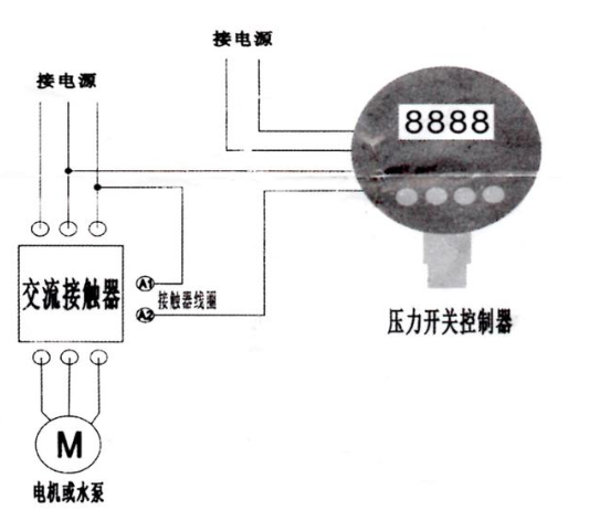 干手器与压力表怎样接线