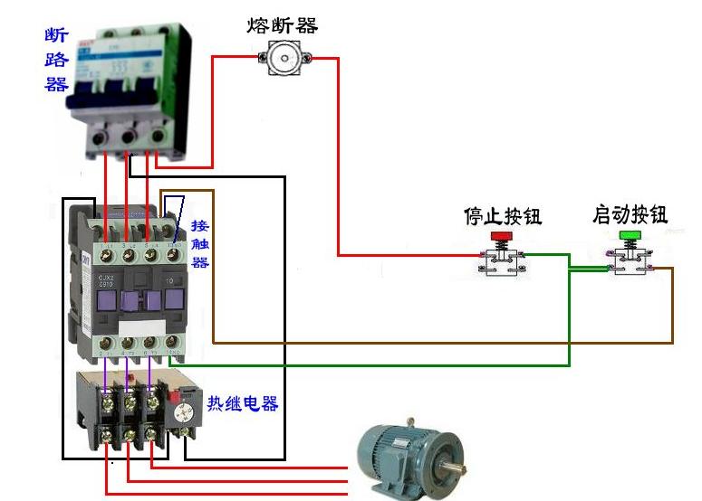 高压成套电器与热保护器接线