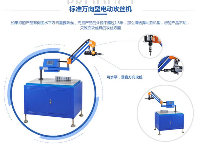 编织篮与攻丝机的用法