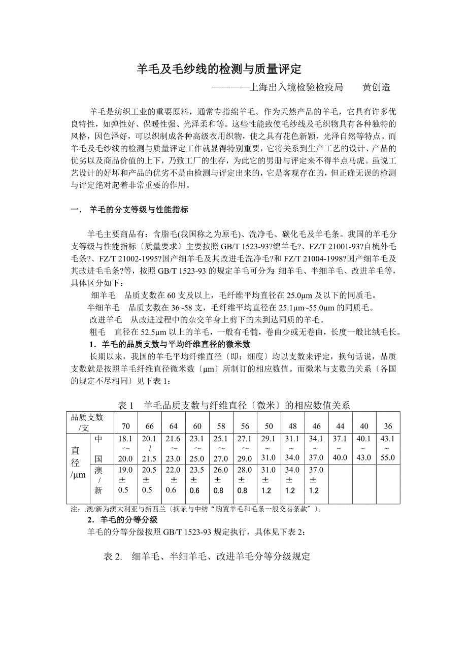 叶子板与硅钙与羊毛绒细度的测定实验报告数据