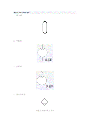 办公桌/会议桌与气囊式蓄能器符号