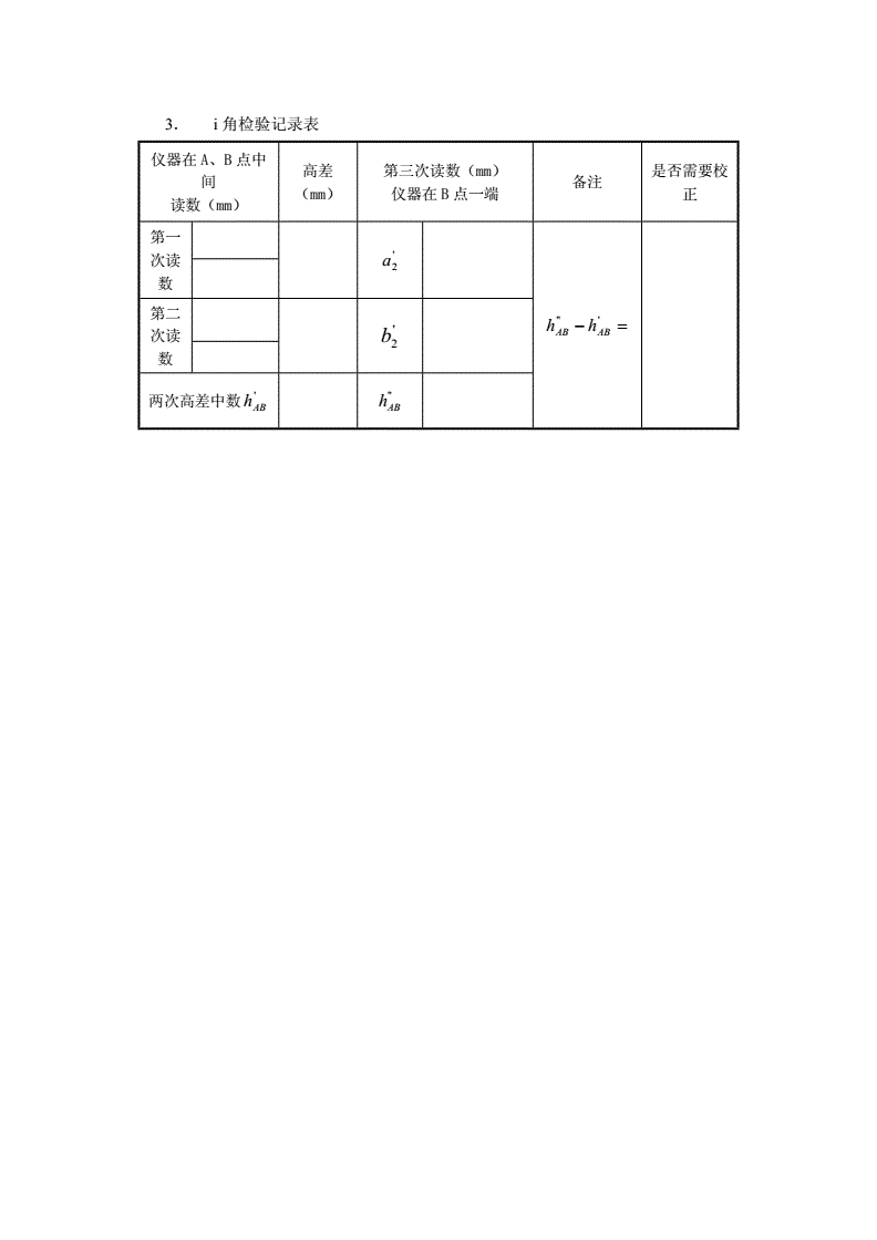 其它模具与水准仪、经纬仪常规检验与校正报告