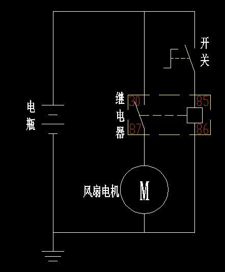 其它助剂与继电器怎么接风扇