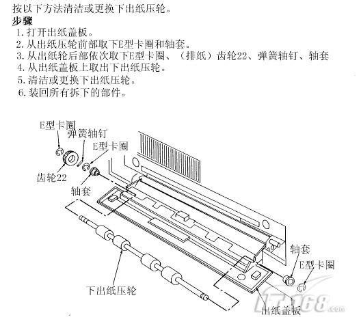 影碟机与送纸压轮机构的作用