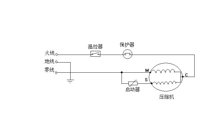 转向机总成与空调压缩机热保护器接线图