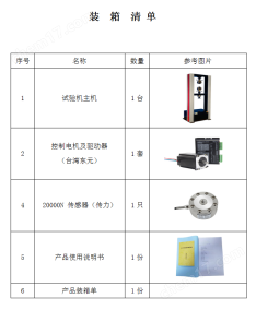 机械网与万能试验机维修清单