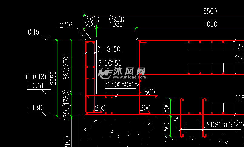 发电机/电动机与热压机机坑基础图