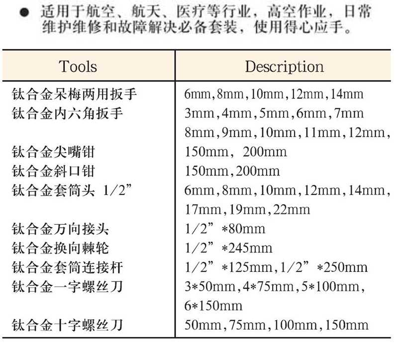 钛及钛合金与电动雕刻工具套装图价格表