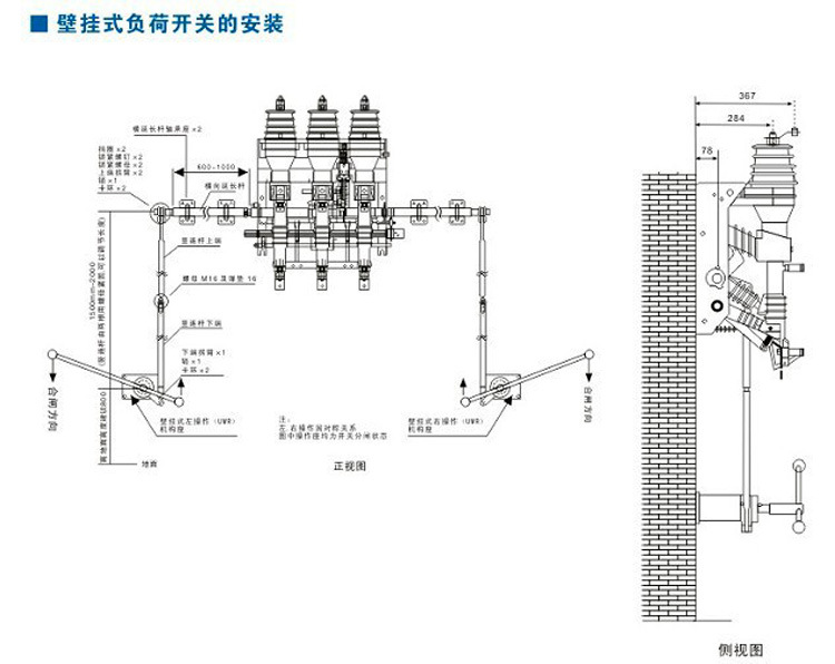 建筑装璜制品与非金属设备与负荷开关怎样安装和接线图