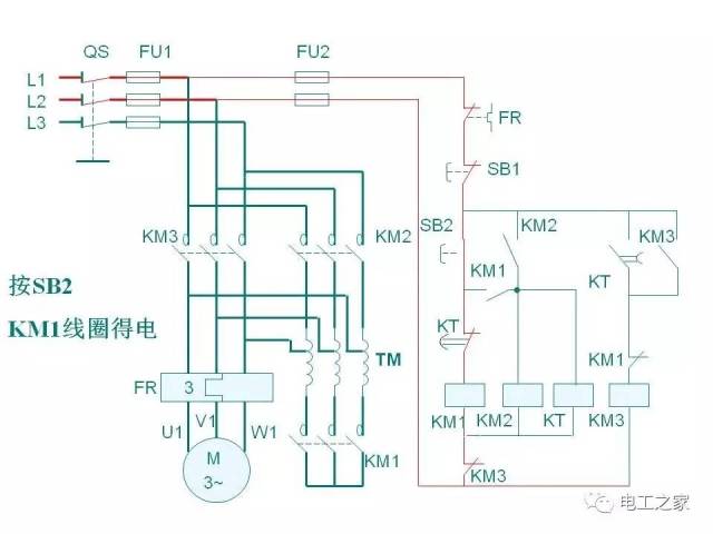 数码相机伴侣与三接触器降压启动电路图