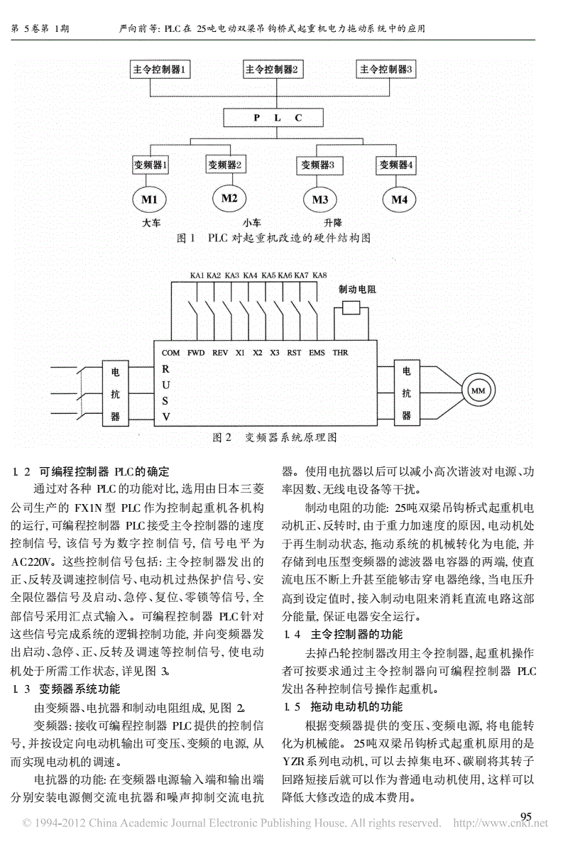 吊钩、抓钩与成型磨床电气控制系统设计