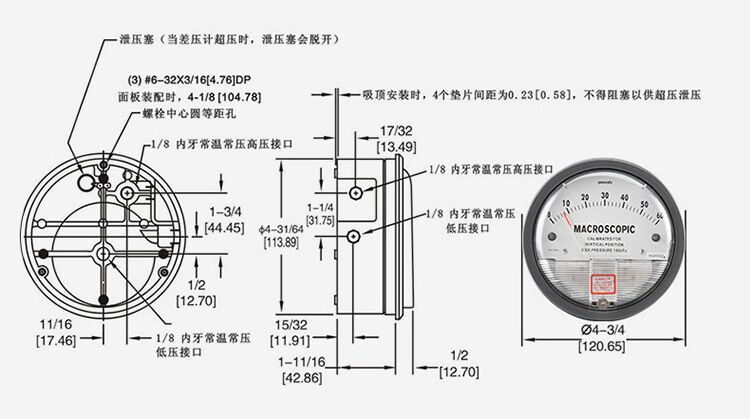 安定器与非接触式压力表