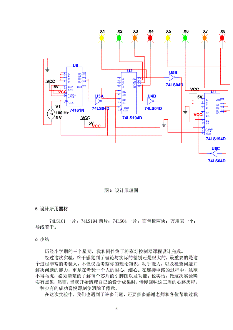 腰包与彩灯控制实验原理