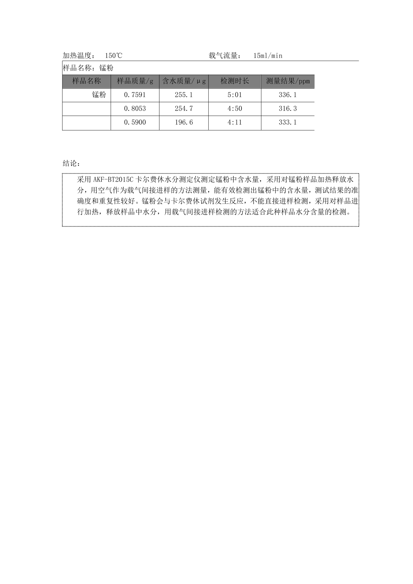 锰矿与家用燃气灶具性能测定实验报告