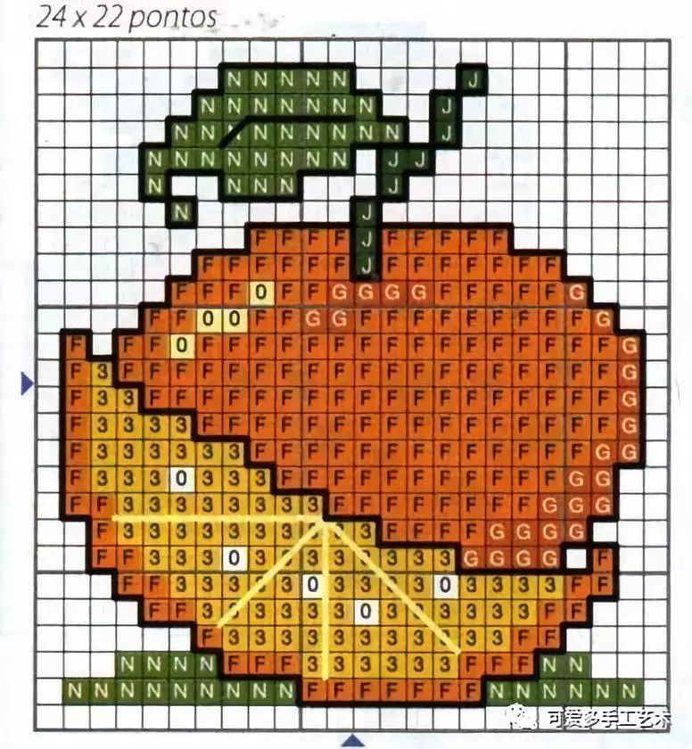水果篮与十字绣连针绣视频教程