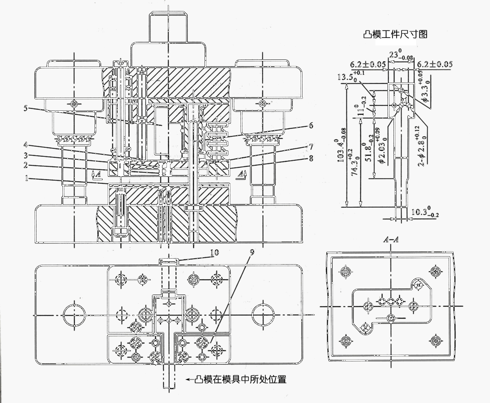 滤布与冲裁模具的工作零件