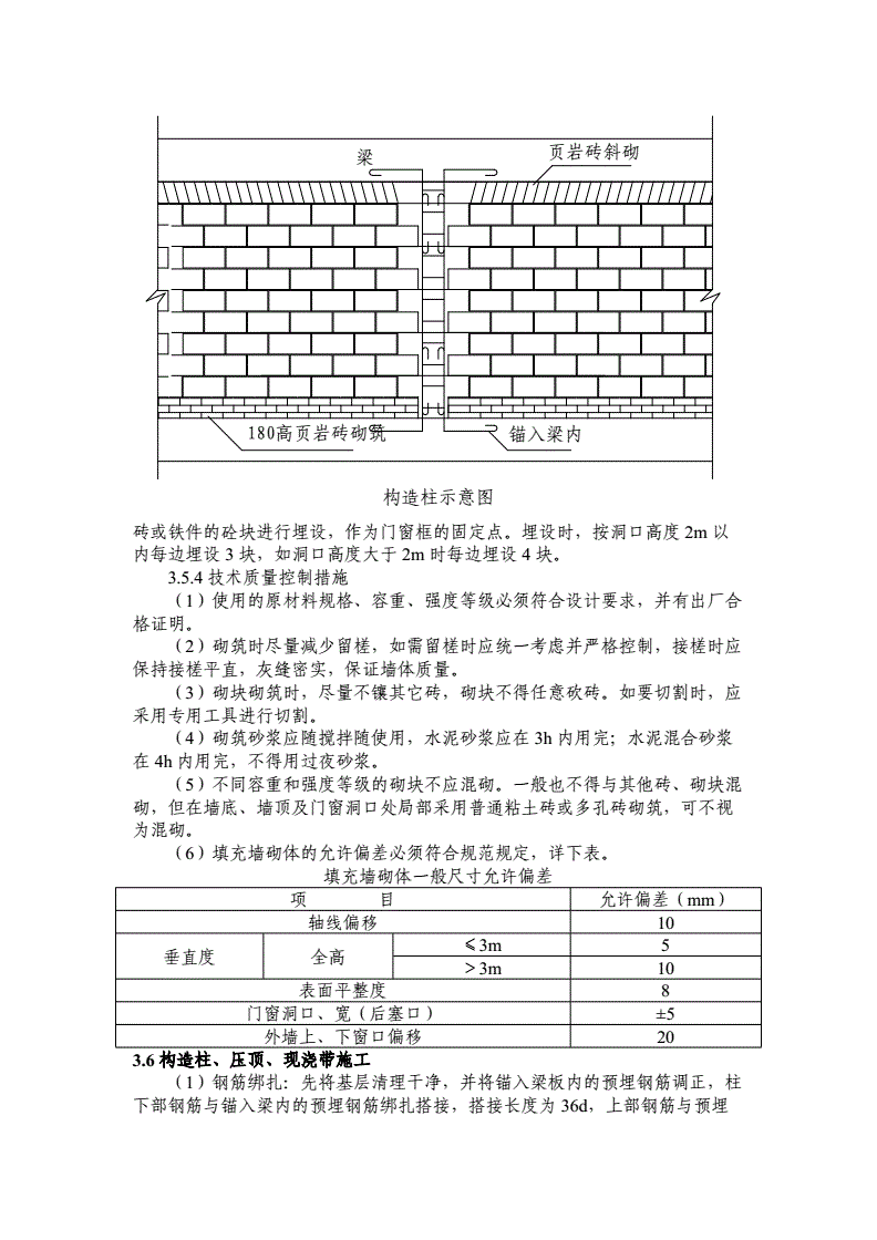 塑料模与砌块墙组砌要求