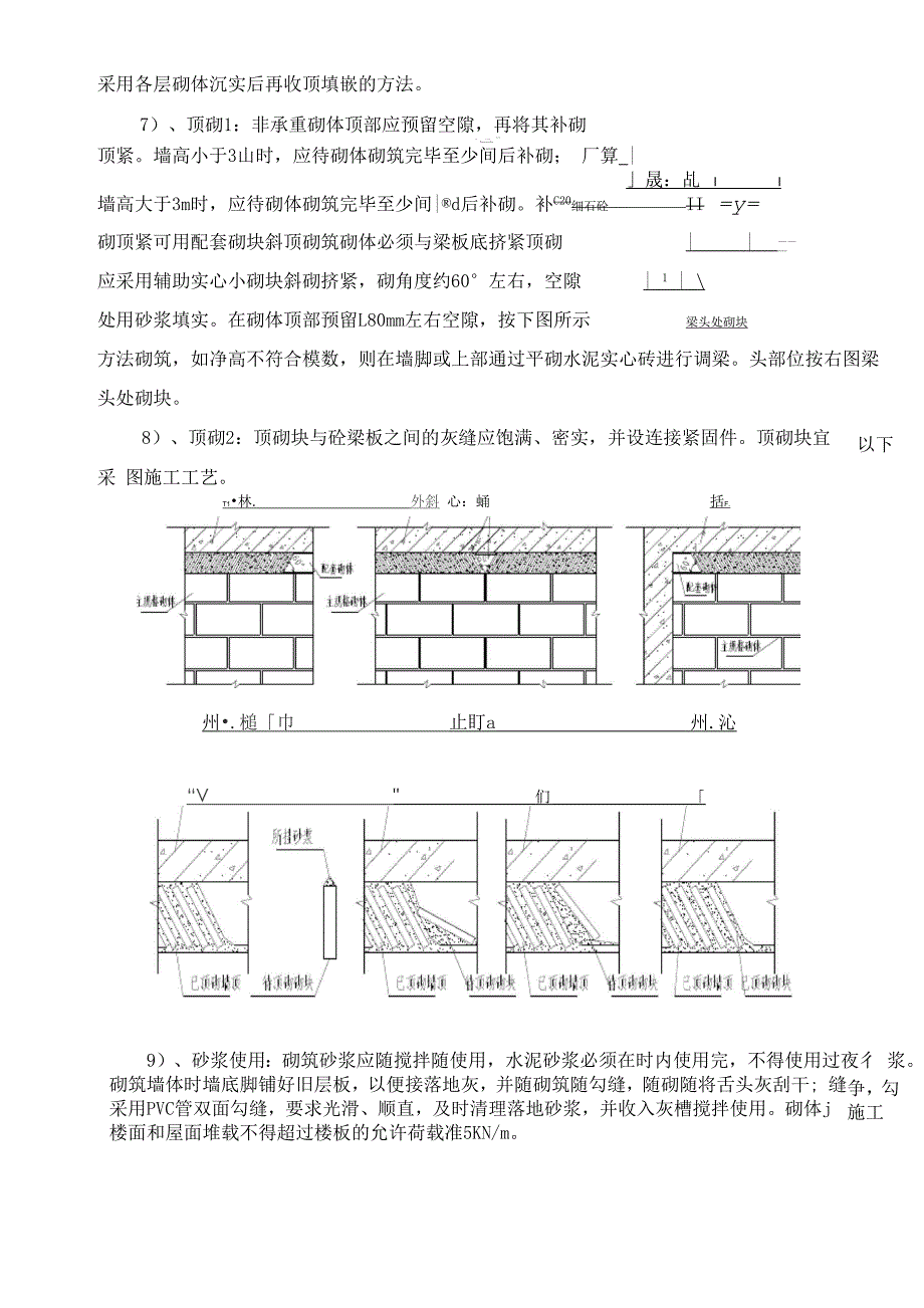 浸灰剂与砌块墙组砌要求