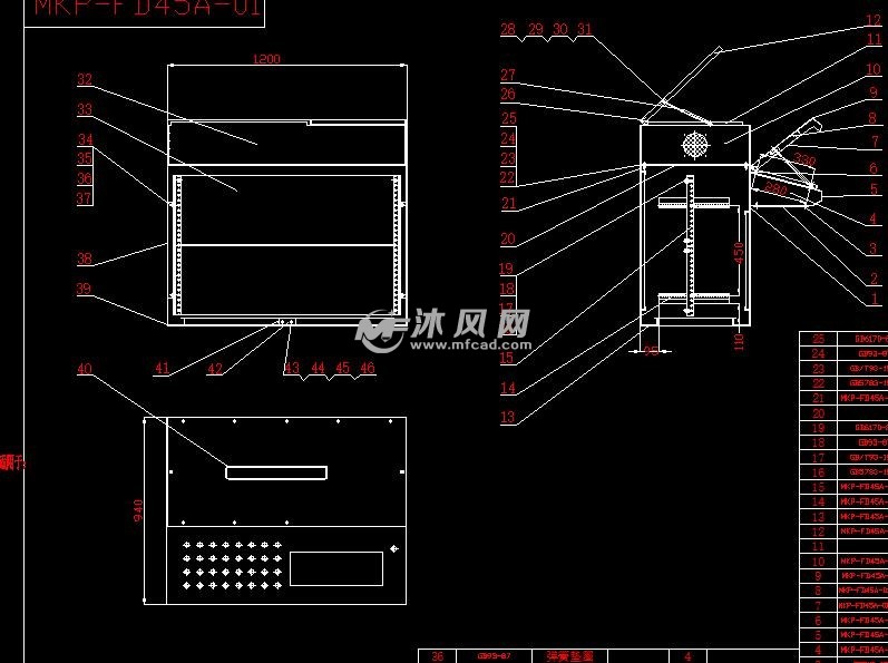 油烟清洗罐与控制箱面板布置图