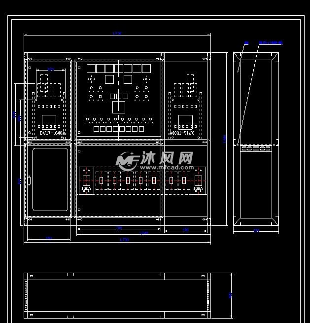 开关电源与控制箱面板布置图