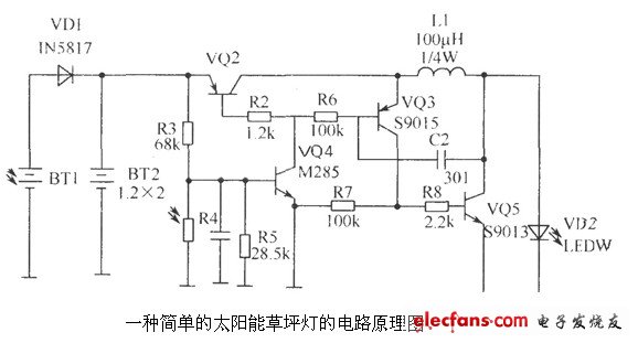 太阳能发电系统与变频开关电源电路图