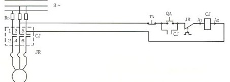 有色金属合金与定时器连接交流接触器线路图