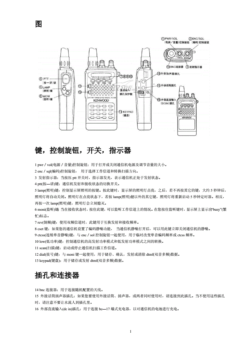 涤棉线绢与带线对讲机怎么用