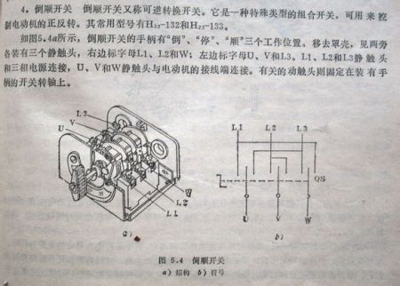 倒顺开关与波段开关结构