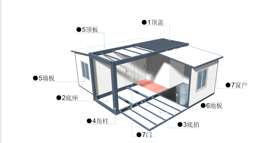 皮箱与活动房结构图