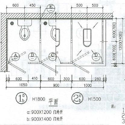 厨房、卫浴设施与活动房结构图