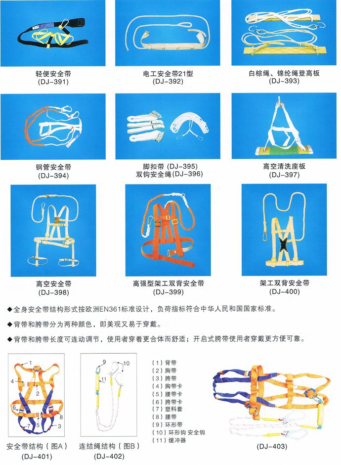 安全带、安全绳与轨道玩具图纸