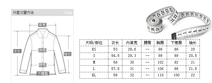 针织类与电子模卡的标准尺寸