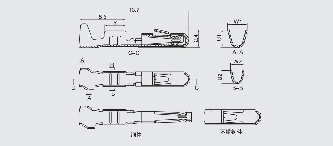 斜跨包与护套连接器