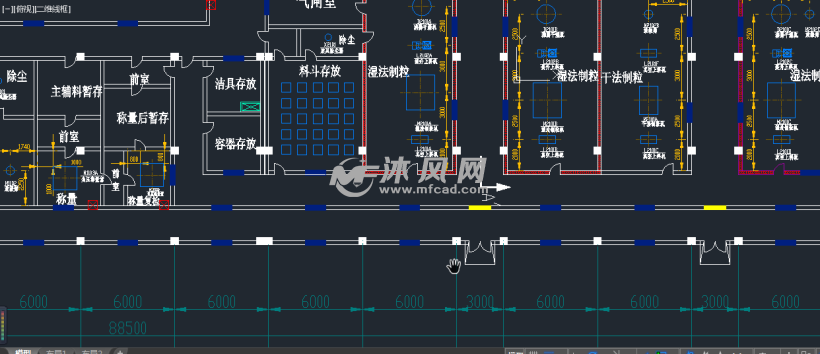 非机动车配件与酶制剂车间布置图