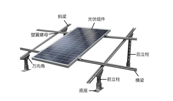 太阳能电池板与隔震器安装